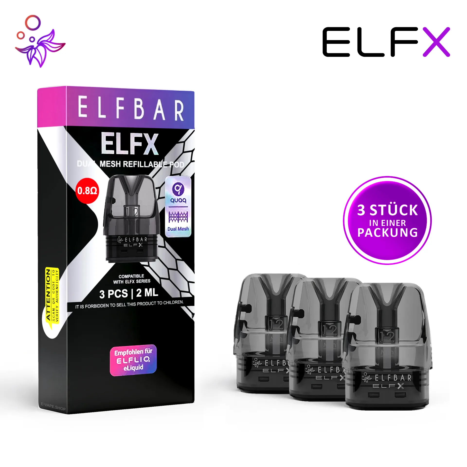 Elfbar ElfX Pods 0,6 / 0,8 Ohm - Image 5