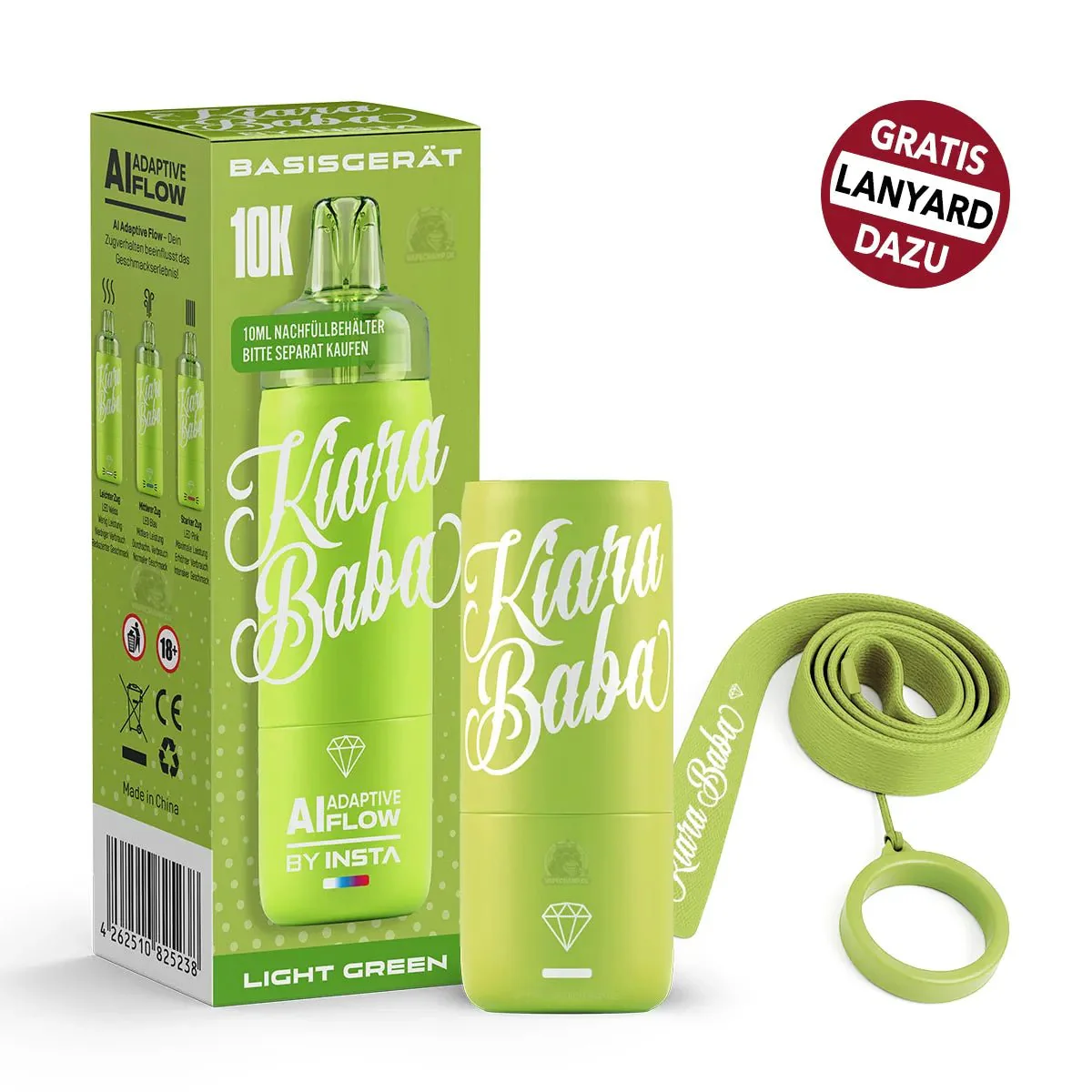 Kiara Baba Vape 10K Akku + Verdampfer - Image 6