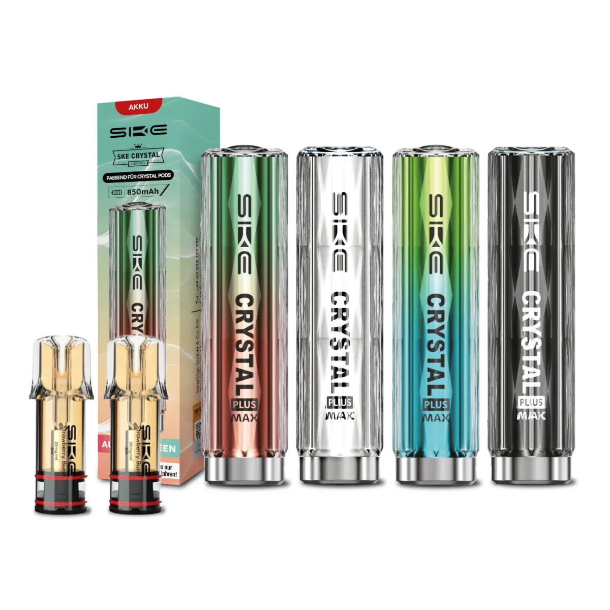 Crystal PLUS MAX Akku 850 mAh